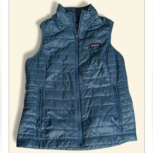Patagonia Women's Nano Puff Vest Teal - Size: MEDIUM